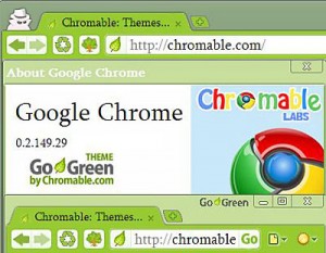 Google Chrome Go Green Theme